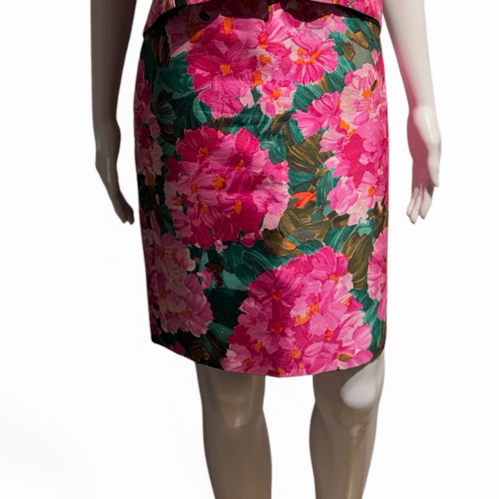 Balenciaga Pink Floral Skirt